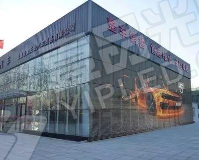 玻璃幕墻LED顯示屏為汽車4S店帶來怎樣的效益？